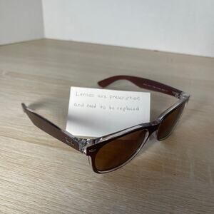 Ray-Ban RB2132 New Wayfarer 6145/85 Sunglasses Brown FRAMES ONLY 55-18 Italy
